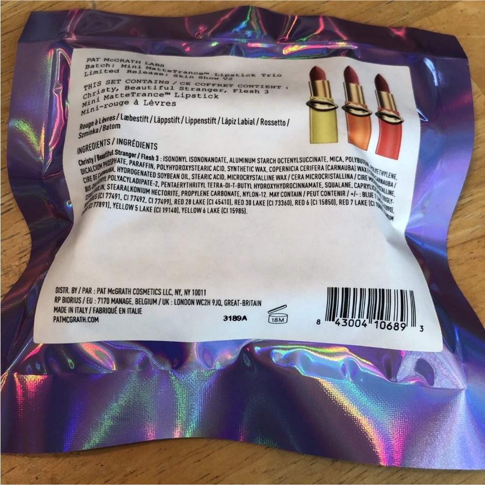 Pat McGrath Labs Mini Matte Trance Lipstick Trio Skin Show V2 Sealed NIB - Picture 7 of 12